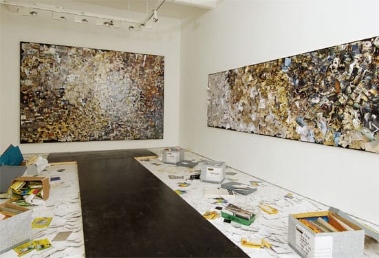 Tomoko Takahashi —  Tomoko Takahashi  Abstract No 1 & Abstract
            No 2, 2007  Installation at Hales Gallery