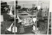 Lee Friedlander:America By Car & The New Cars 1964  —
From The New Cars 1964:
Detroit, 1963 (Chrysler 300) / printed later, Gelatin-silver print
© Lee Friedlander, courtesy Fraenkel Gallery, San Francisco

