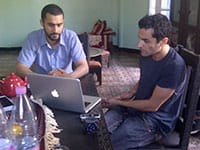 
Mohamed Bourouissa tutorial with Sofiane Zouggar, June 2012 © aria
