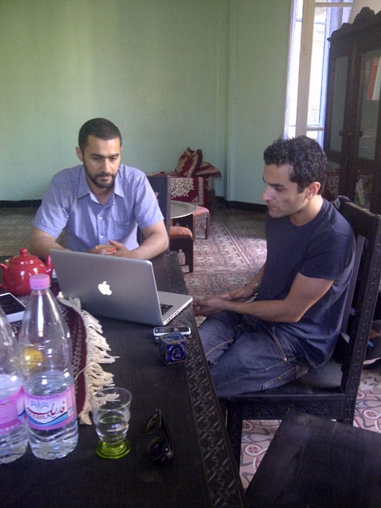 
Mohamed Bourouissa tutorial with Sofiane Zouggar, June 2012 © aria
