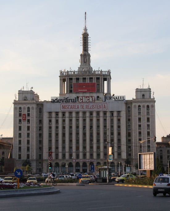 House of the Free Press (Formally known as 'House of Sparks' and 'House of Lies', Bucharest
