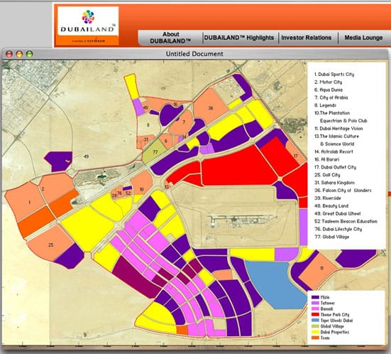 
The Dubailand site - screen-grab from Dubailand.ae
